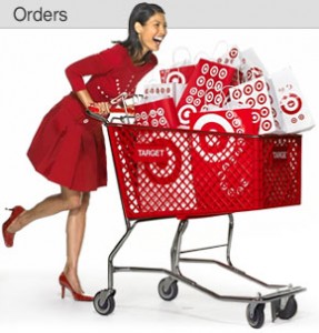 Target Shopping Cart with woman and packages 287x300 Target Match Ups good through 10/9