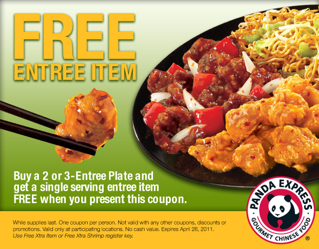 FREE Entree Item From Panda Express! Family Finds Fun