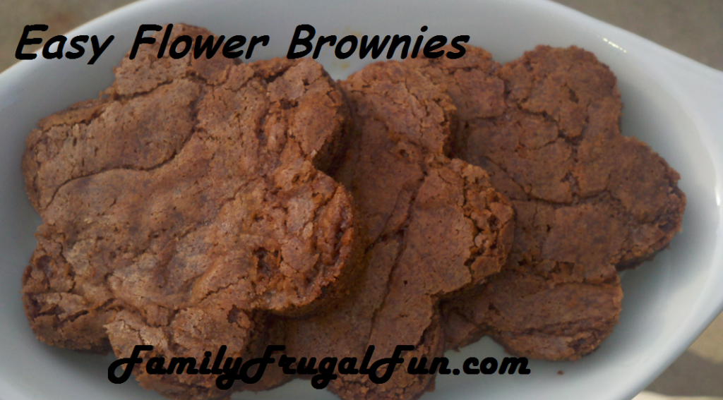 Flower shaped brownies 1024x567 July: National Ice Cream Month, Ice Cream Coupons