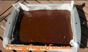 Brownie mix in pan 300x179 Fall Harvest Party Recipe for Brownies