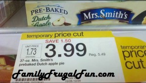Mrs Smith Pie sale sign at Target Oct 2012 300x170 Target In Store Deals