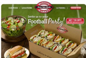 Boston Market Superbowl party food coupon