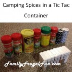 Camping spices in a tic tac container
