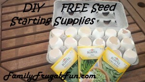 DIY FREE Seed starting supplies