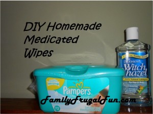 DIY Homemade Medicated Wipes