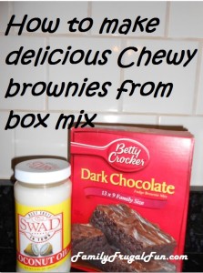 How to Make Brownies taste homemade