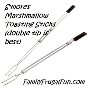 S'mores marshmallow toasting sticks