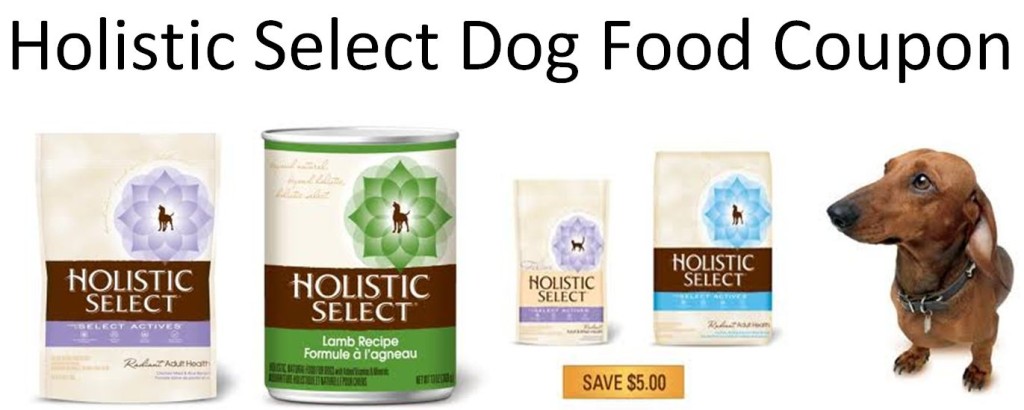 HOlistic Select Dog Food coupon