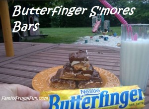 Indoor S'mores Recipe Butterfinger S'mores Bars