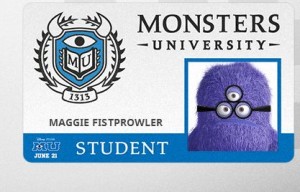 Monsters University Id tag