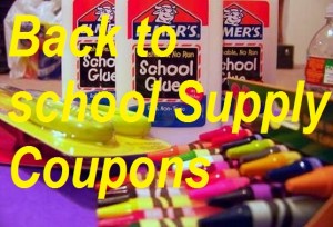 Back to School Supplies Coupons