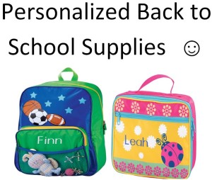 Personalized back to school supplies personalized lunchbox Personalized Back pack