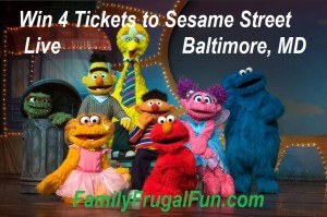Sesame Street Live Baltimore MD 4 ticket Giveaway