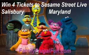 Sesame Street Live Salisbury MD Wicomico Civic and Youth Center 4 Ticket Giveaway
