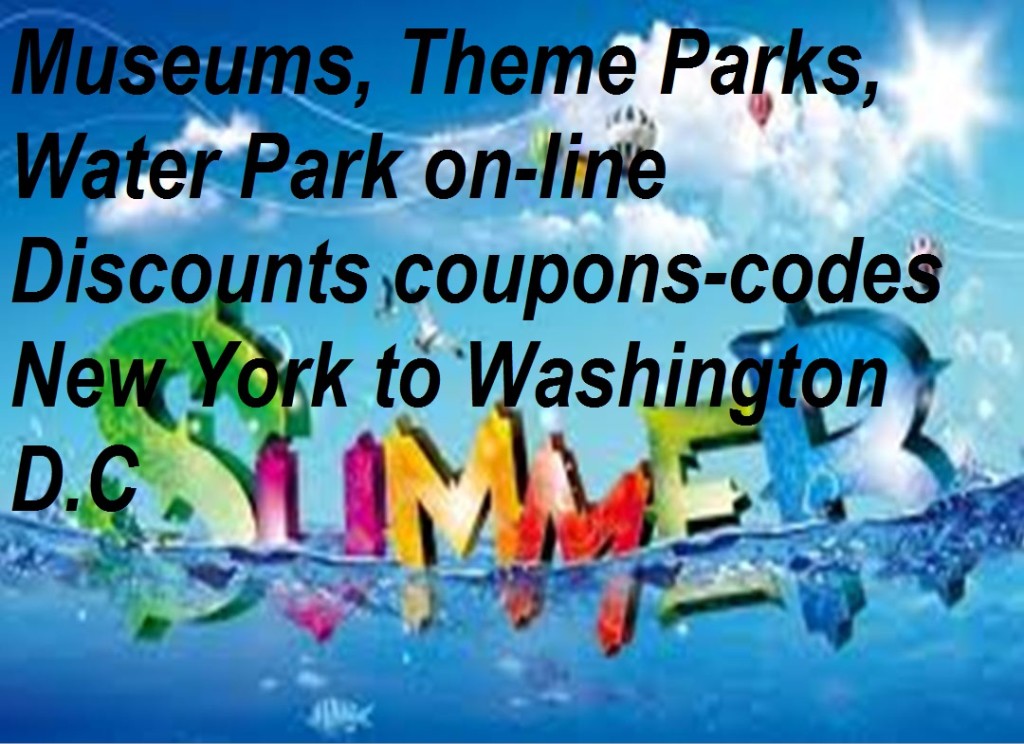 Them park coupons, museum coupons, water park coupons