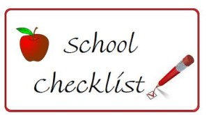 back to school check list