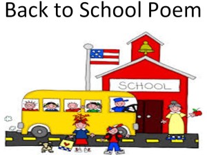 Back to School Poem