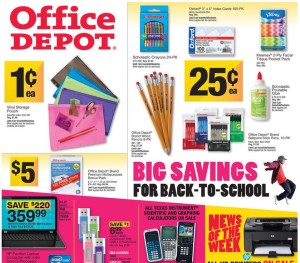 Office Depot Back to School August 4th 2013