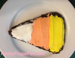 Easy Halloween Dessert Recipes - candy corn brownies