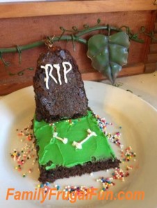 Halloween Dessert Recipes Grave Brownies