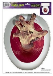 Halloween Party Decorations Zombie Toilet Topper