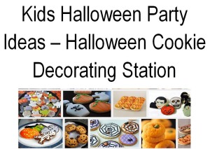 Kids Halloween Party Ideas Cookie Station