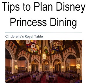 Tips to plan Walt Disney Princess Dining