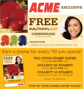ACME Rachael Ray Dishware promotion
