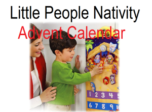 Little People Nativity Advent Calendar