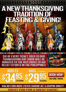 Medieval Times Thanksgiving Feast
