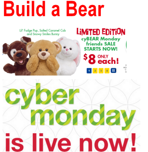 Build a Bear Cyber monday Sale 2013