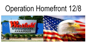 Westfield Annpolis Mall Operation Homefront Miliatary Appreciation Dec 8th