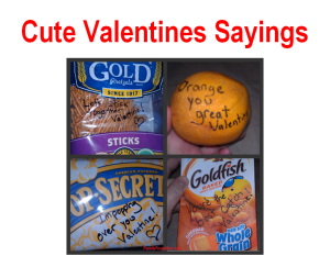 Cute Valentines Sayings