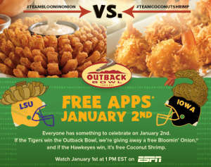 Outback Steakhouse printable coupons