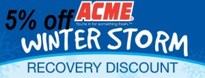 ACME Coupons off total purchase