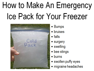 How to make an emergency ice pack for your freezer