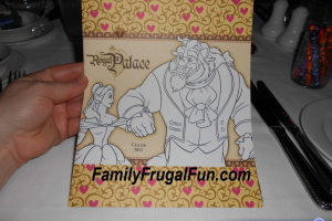 Disney Dream Royal Palace Children's Menu