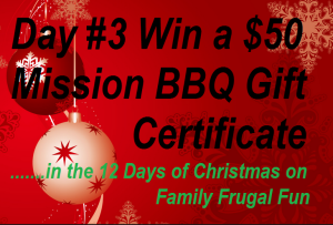 12 Days of Chrismtas Giveaway Family Frugal Fun