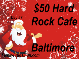 12 Days of Christmas Family Frugal Fun Hard Rock Cafe