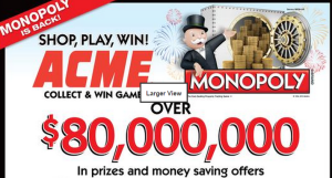 ACME Monopoly RARE game pieces