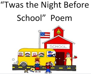 Back to School Poem