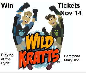 Wild Kratts Live Lyric Baltimore MD  November 14th, 2015