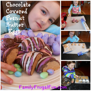 DIY Chocolate Covered Peanut Butter Easter Eggs