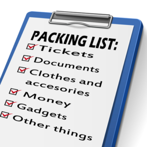 Luggage Packing List