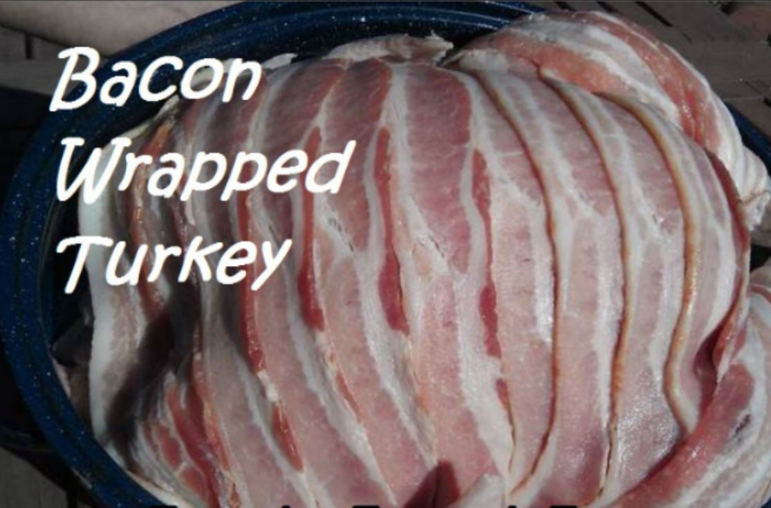 Bacon Wrapped Turkey .