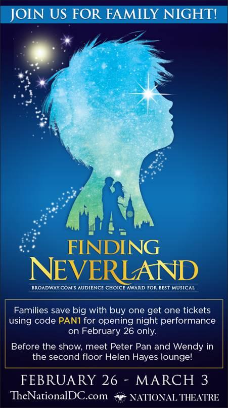 Finding Neverland Family Night Discount